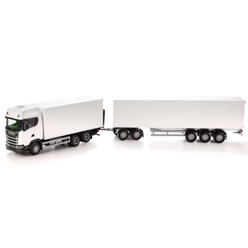 EMEK LASTEBIL SCANIA MODUL VOGNTOG HVIT 1:25