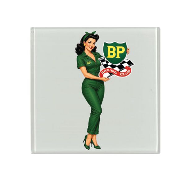 Hovedbilde Dekorative ØL/ Glassbrikker Retro BP Dama