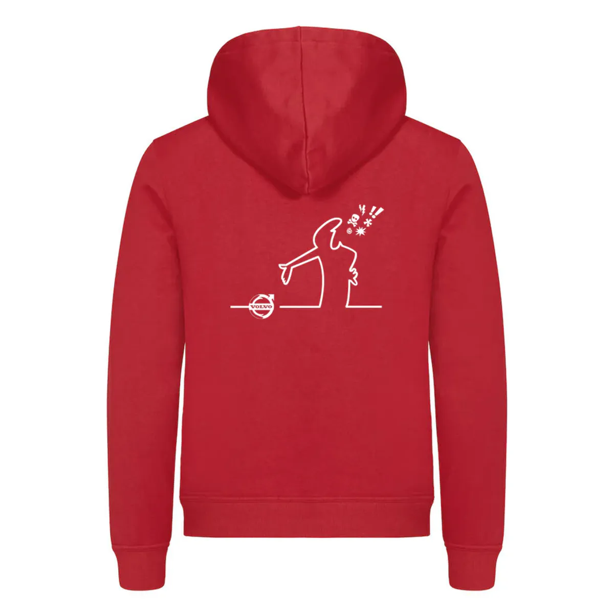 Streken sint på Volvo - hettegenser