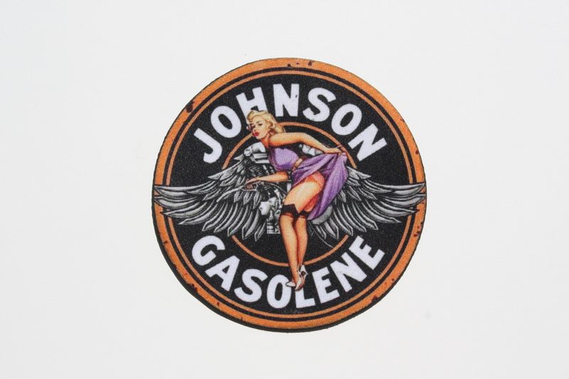 JOHNSON GASOLENE ØL Brikke