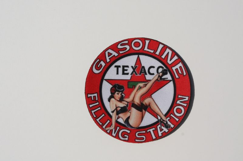 TEXAKO GASOLINE ØL Brikke