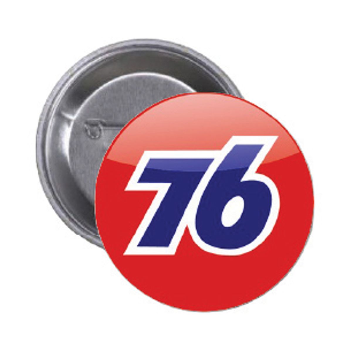 76 Gas station Button  55mm, Velg alternativ i menyen