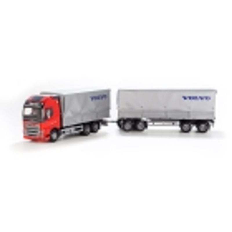 EMEK VOLVO FH16 LASTEBIL MED HENGER, RØD OG GRÅTT KAPELL 1:25