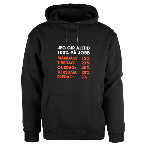 Hovedbilde Jeg gir alltid 100% - hettegenser