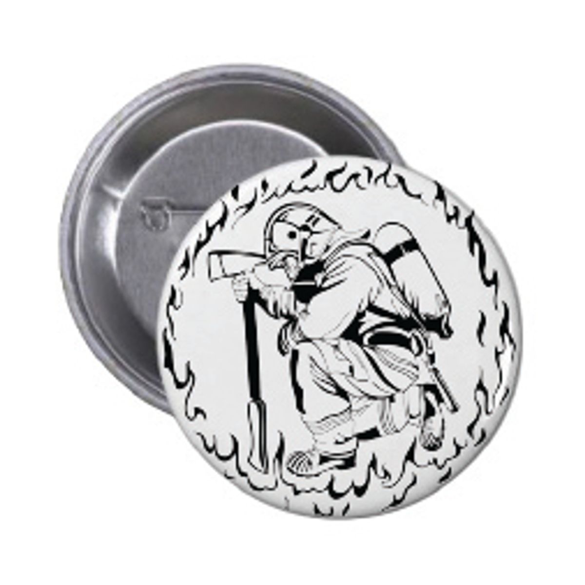 Brann Dame/Mann Button 55mm, Velg alternativ i menyen