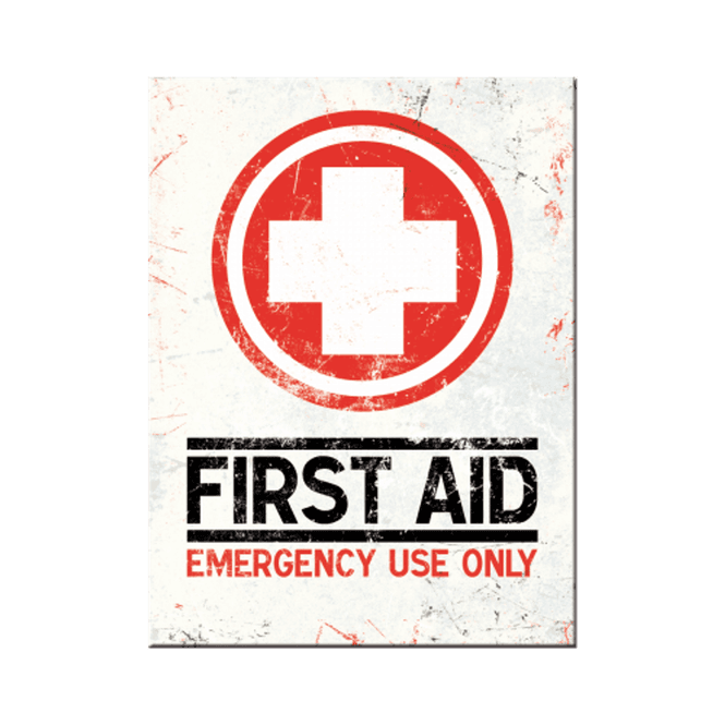 Hovedbilde Retro First Aid Classic, Kjøleskapsmagnet